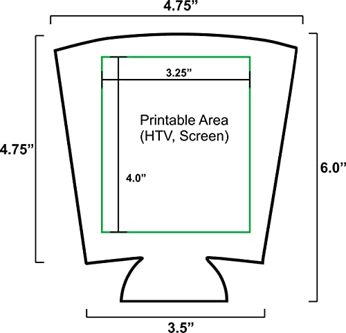 Blank Foam Pint Glass Coolie (6 Pack, Black)