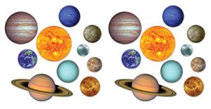 beistle 20 piece paper solar system cut outs galaxy space decorations birthday party supplies