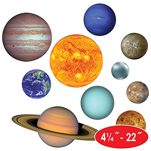 Beistle 20 Piece Paper Solar System Cut Outs Galaxy Space Decorations Birthday Party Supplies