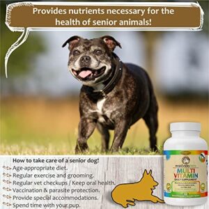 Prenatal Dog Vitamins – Multivitamin for Dogs and Cats with Folic Acid, Minerals and Amino Acids. Ideal for Pregnant, Breast Feeding and Newborn Pets – Senior Dog Supplement, Complete Puppy Vitamins.