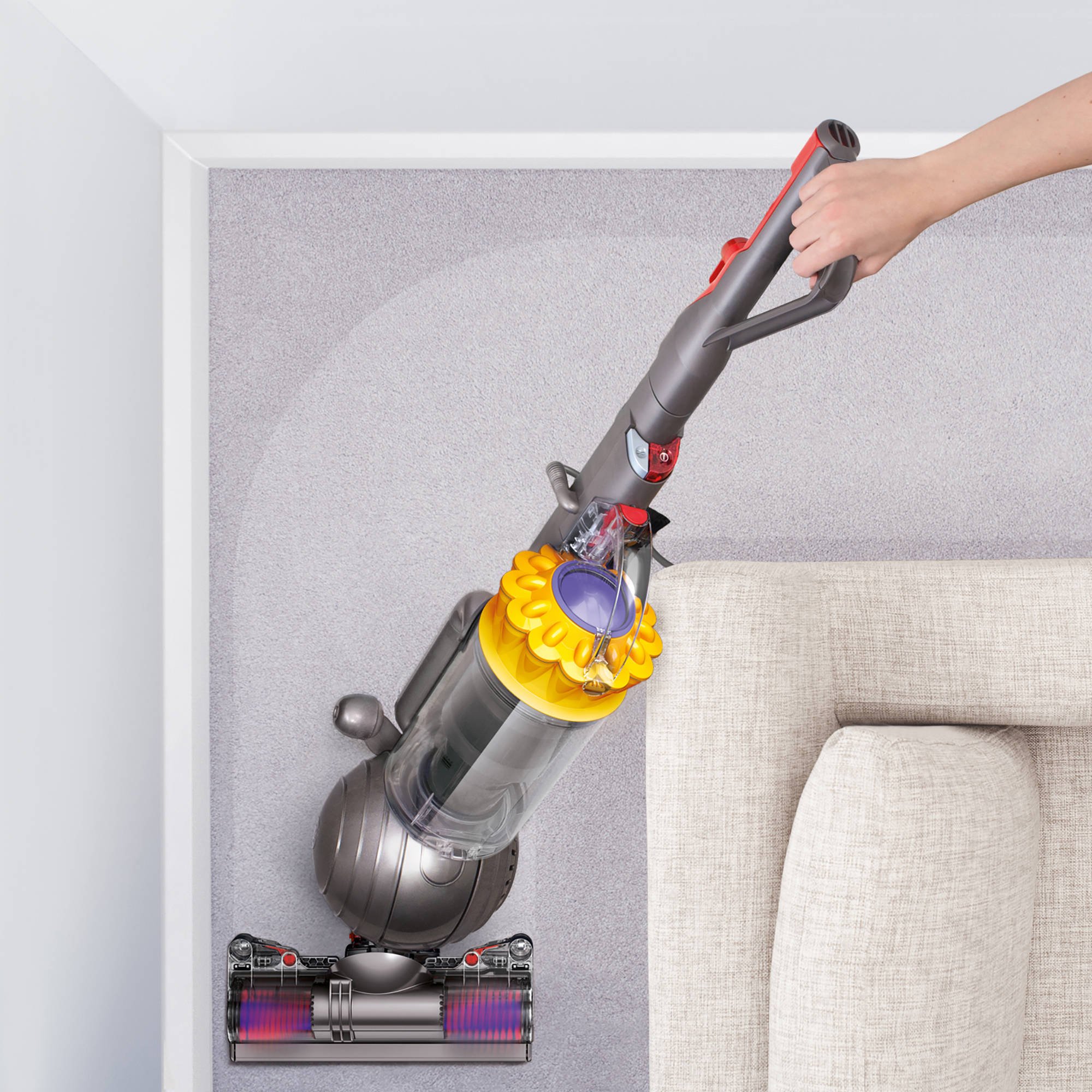 Dyson Ball Multifloor Upright Vacuum, Yellow (Renewed)