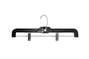 nahanco 2602rc jumbo weight 14" black skirt/slack hanger metal hardware (pack of 100)