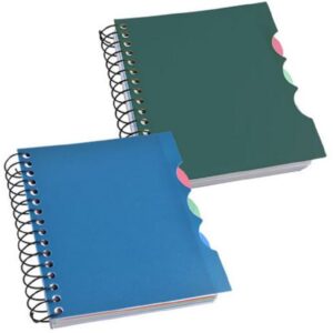 4-Subject Small Mini Spiral Notebooks with Plastic Covers, 4-ct Set