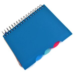 4-Subject Small Mini Spiral Notebooks with Plastic Covers, 4-ct Set