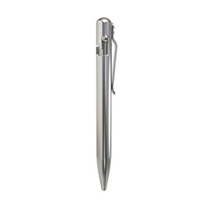 BASTION Stainless Steel Bolt Action Pen with Gift Case - Luxury Executive Retractable Metal Pen - Ink Refillable Office Business Pocket EDC Writing Ballpoint Pens for Men & Women