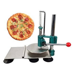 intbuying household pizza dough pastry manual press machine 7.8 inch pizza dough maker stainless steel kitchen tool pizza press machine