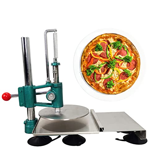 INTBUYING Household Pizza Dough Pastry Manual Press Machine 7.8 inch pizza dough maker Stainless Steel kitchen tool pizza press machine