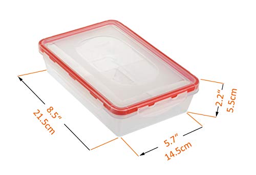 Bento Lunch Box 3pcs set 24oz - Meal Prep Containers Microwavable - BPA Free - External Leak Proof - Portion Control Containers - Food Prep Containers Dishwasher Friendly - Snap Locking Lid