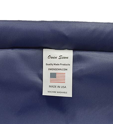 Owen Sewn Heavy Duty 30 X 40 Laundry Bag with Strap Blue