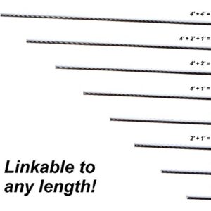 UMR Brightest LED Shop Light 4FT 22W Linkable to Every Length, Ultra Efficient 6500K Daylight Integrated Fixture for Garage, Ceiling, Kitchen, & Under Cabinet, Plug & Play Installation