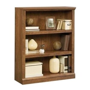 bowery hill 3 shelf bookcase in oiled oak
