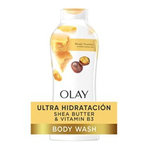 olay ultra moisture body wash with shea butter, 22 fl oz