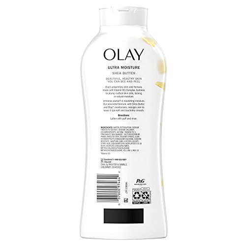Olay Ultra Moisture Body Wash with Shea Butter, 22 fl oz