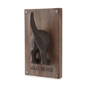 Mud Pie 4345094M Wag More Dog Leash Hanger Wall Hook