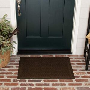 mohawk home impressions dots chocolate entryway door mat, 1'6"x2'6", brown