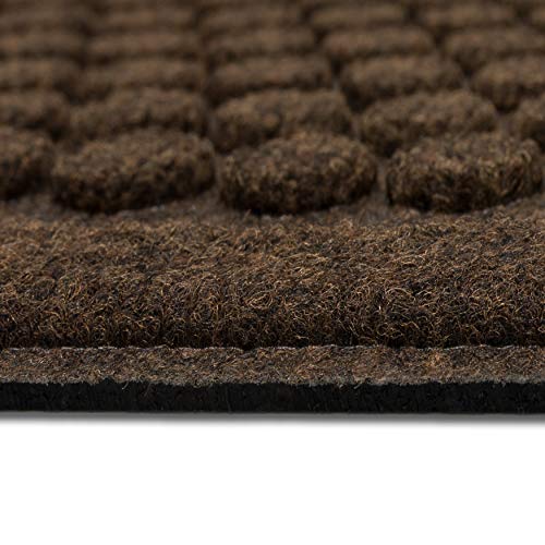 Mohawk Home Impressions Dots Chocolate Entryway Door Mat, 1'6"x2'6", Brown