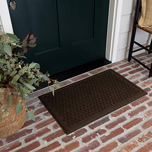 Mohawk Home Impressions Dots Chocolate Entryway Door Mat, 1'6"x2'6", Brown