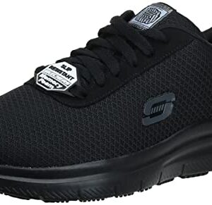 Skechers mens Flex Advantage Sr - Bendon Work Shoe, Black Mesh/Water/Stain Repellent Treatment, 10.5 Wide US