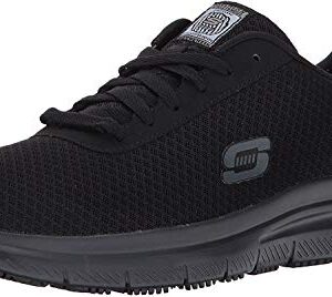 Skechers mens Flex Advantage Sr - Bendon Work Shoe, Black Mesh/Water/Stain Repellent Treatment, 10.5 Wide US