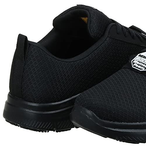 Skechers mens Flex Advantage Sr - Bendon Work Shoe, Black Mesh/Water/Stain Repellent Treatment, 10.5 Wide US