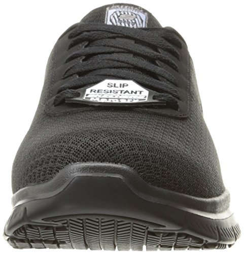 Skechers mens Flex Advantage Sr - Bendon Work Shoe, Black Mesh/Water/Stain Repellent Treatment, 10.5 Wide US