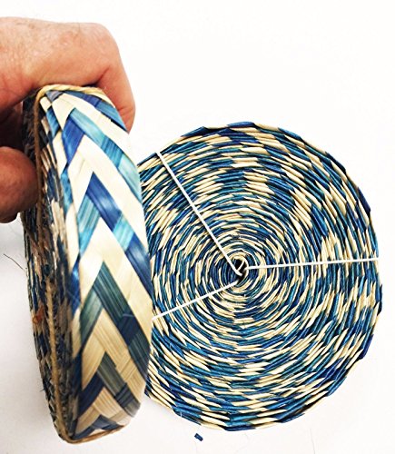 Bonka Bird Toys 1228 40ft Braided Palm Leaf Rope. (Blue.)