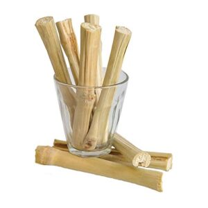 bwogue 100g pet snacks sweet bamboo chew toy for squirrel rabbits guinea pigs chinchilla hamster (about 10-14 sticks)