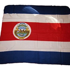 AES Costa Rica Rican Flag 50x60 Polar Fleece Blanket Throw