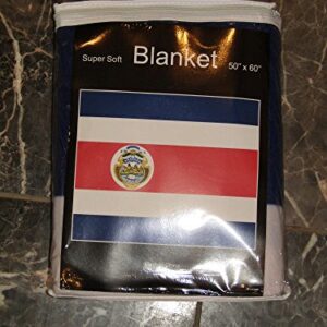 AES Costa Rica Rican Flag 50x60 Polar Fleece Blanket Throw