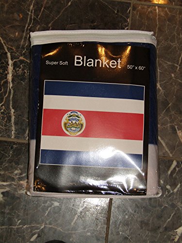 AES Costa Rica Rican Flag 50x60 Polar Fleece Blanket Throw