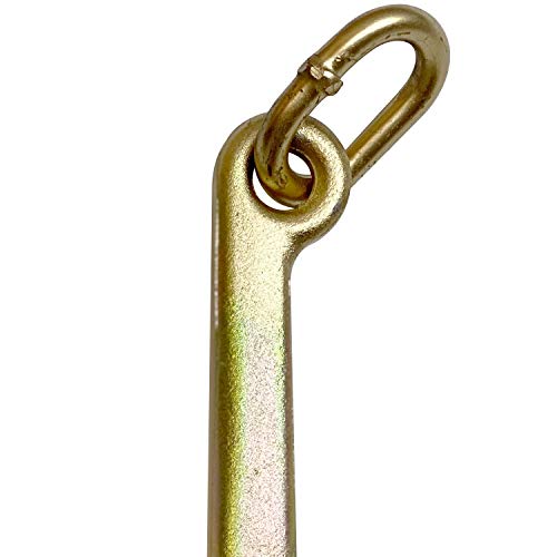 VULCAN 15 Inch Long Tow Hook On Coupling Link - Pair - 5,400 lbs. Safe Working Load - for Tow Trucks or Flatbed Trailers