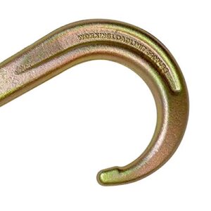 VULCAN 15 Inch Long Tow Hook On Coupling Link - Pair - 5,400 lbs. Safe Working Load - for Tow Trucks or Flatbed Trailers