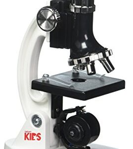 AmScope 120X-1200X Kids Beginner Microscope Kit - Includes IQCrew Science Microscope Accessory Kit