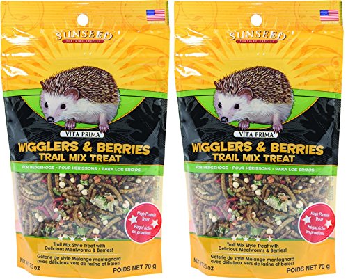 Sunseed Company-Vita Prima Hedgehog Treat-Wigglers & Berries 5 Ounce