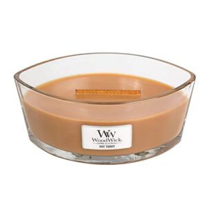 woodwick ellipse scented candle, hot toddy, 16oz | up to 50 hours burn time