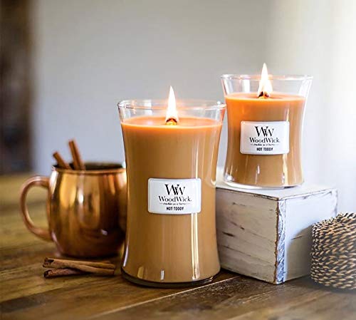 WoodWick Ellipse Scented Candle, Hot Toddy, 16oz | Up to 50 Hours Burn Time