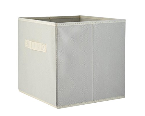 (8 PACK) Foldable storage boxes - Cube Basket storage bins - Beige collapsible