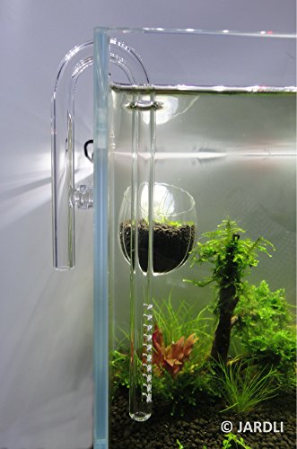 JARDLI Glass Lily Pipe Mini Inflow Outflow Set 10mm for 9/12mm Tubing - Nano Aquarium Planted Tank Aquascaping