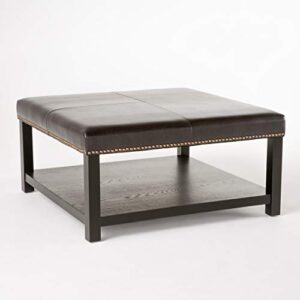 christopher knight home julia bench with rack, brown