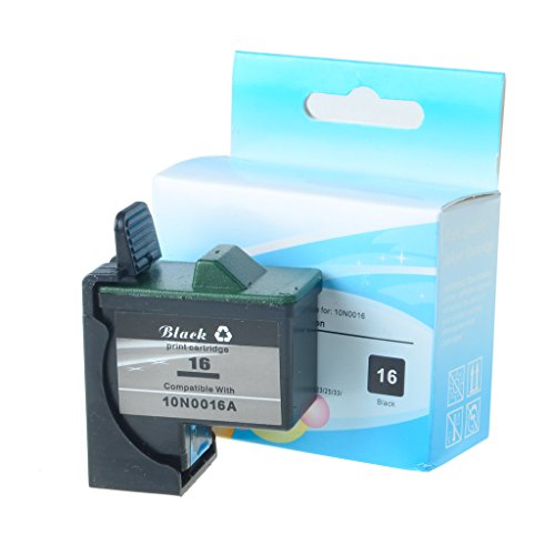 SuperInk 3 Black Remanufactured Ink Cartridge Replacement for Lexmark 16 #16 10N0016 Z645 1200i M700 X1270 X1180 X1185 High-Yield