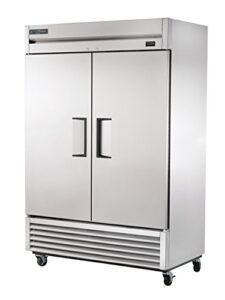 true t-49-hc reach-in solid swing door refrigerator with hydrocarbon refrigerant, holds 33 degree f to 38 degree f, 78.625" height, 29.875" width, 54.125" length