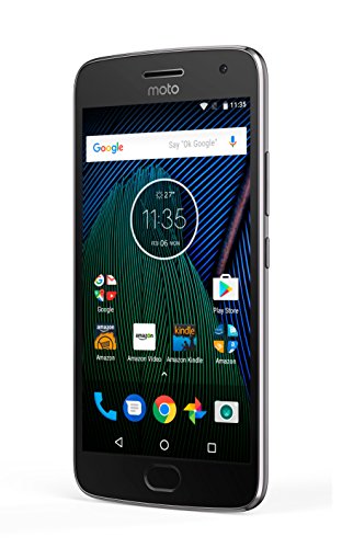 Moto G Plus (5th Generation) - Lunar Gray - 32 GB - Unlocked - Prime Exclusive - with Lockscreen Offers & Ads