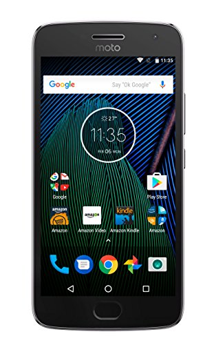 Moto G Plus (5th Generation) - Lunar Gray - 32 GB - Unlocked - Prime Exclusive - with Lockscreen Offers & Ads