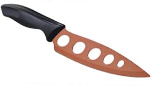 asotv copper knife, 12 x 5 x 1 inches, brown