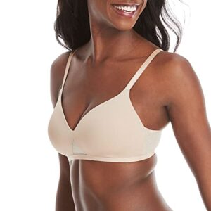 Hanes womens Oh So Light Foam Comfortflex Fit Wirefree Mhg521 Bra, Nude, Small US