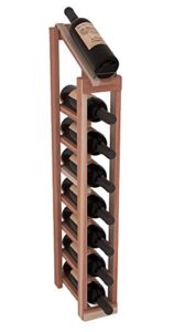 wine racks america instacellar display top wine rack kit - durable and expandable wine storage system, redwood unstained - holds 8 bottles