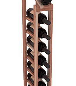 Wine Racks America InstaCellar Display Top Wine Rack Kit - Durable and Expandable Wine Storage System, Redwood Unstained - Holds 8 Bottles