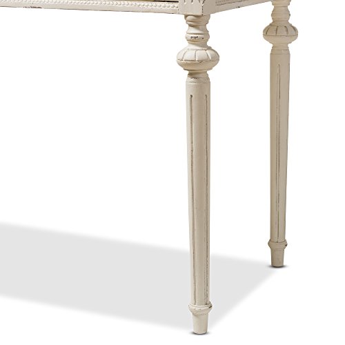 Baxton Studio 424-7191-AMZ Desk, White/Natural