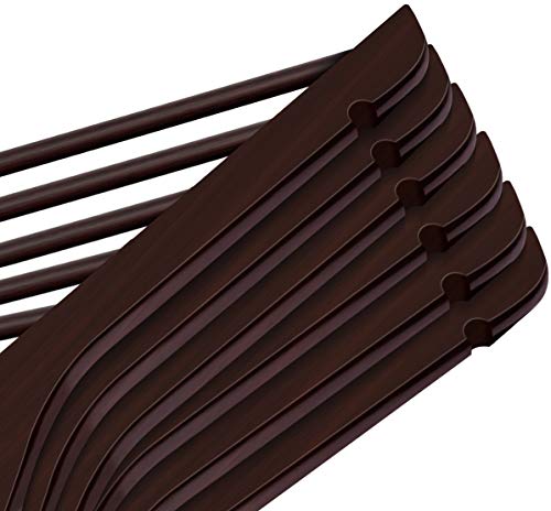 Utopia Home Premium Wooden Hangers - 360-Degree Rotatable Hook - Durable & Slim - Shoulder Grooves - Non-Slip Lightweight Hangers for Coats, Suits, Pant and Jackets (Pack of 20, Brown)