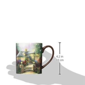 Lang Hollyhock House 14 oz. Mug by Thomas Kinkade (10995021097), 1 Count (Pack of 1), Multicolored